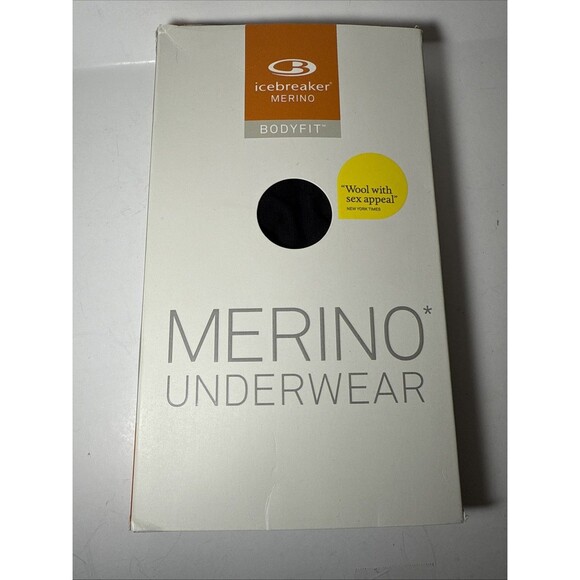 Mens Icebreaker Merino Anatomica Stretch Wool Boxer Black Size: XXL NEW IN BOX - Picture 5 of 8